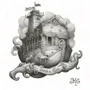 noahs ark john 3:16 combined tattoo tattoo design idea