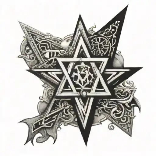 tetragrammaton tattoo design idea