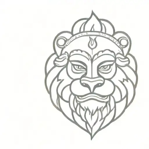 Narasimha tattoo design idea