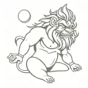 Narasimha tattoo design idea