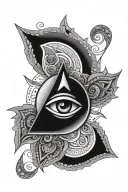 Third Eye Mandala tattoo design idea