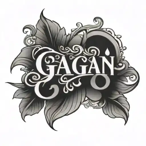 gagan name tattoo design idea