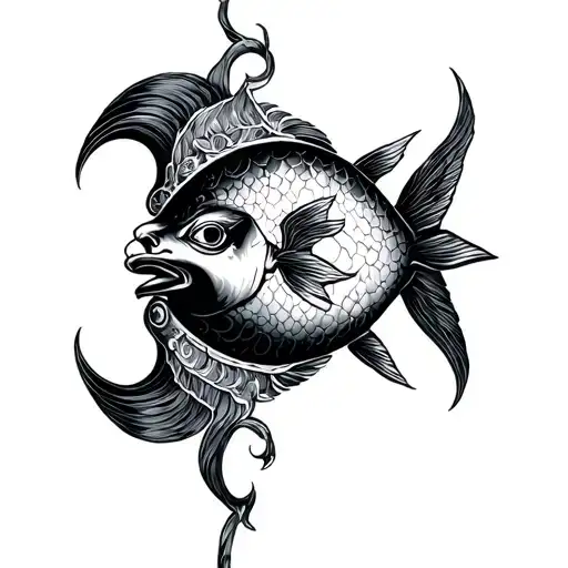 Pisces Libra tattoo design idea