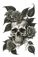 amor fati memento mori tattoo design idea
