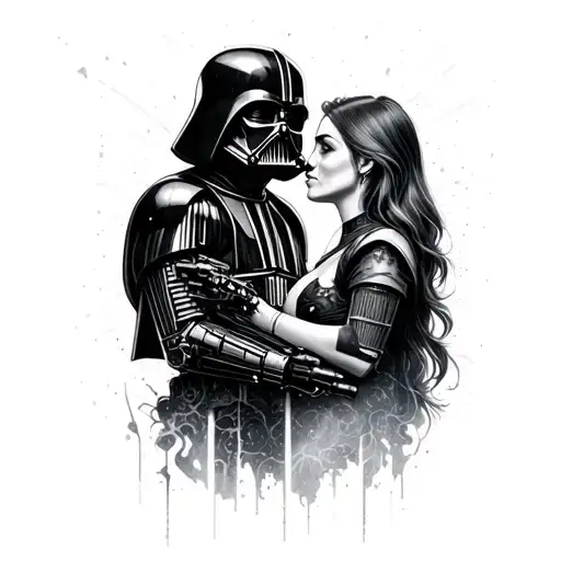 starwars, lovestory & betrayal tattoo design idea