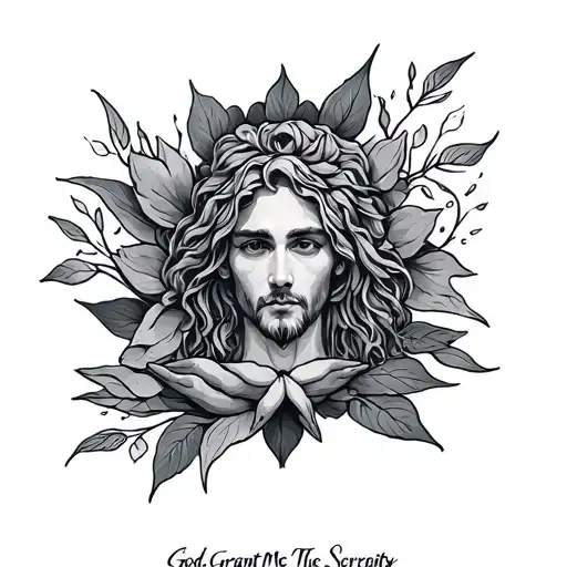 God Grant Me The Serenity tattoo design idea