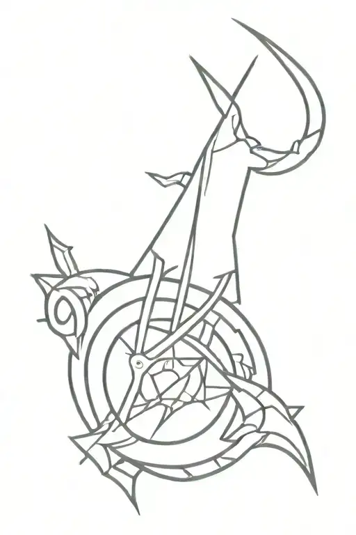 Arcane league of legends tattoo design idea