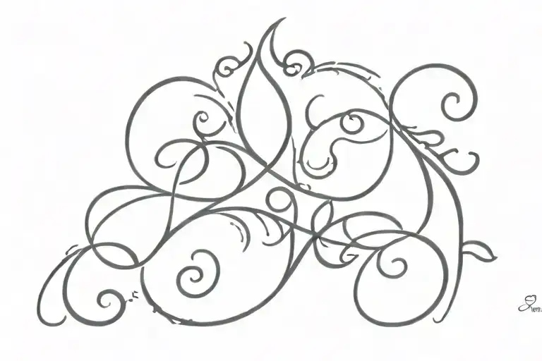 Sanskrit shlok name hidden in design tattoo design idea