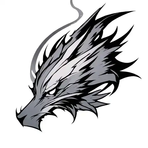 susanoos crest from blazblue central fiction but 3d tattoo design idea