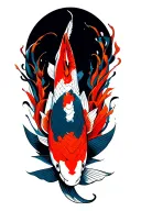 koi tattoo design idea