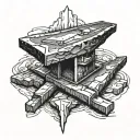 anvil tattoo design idea