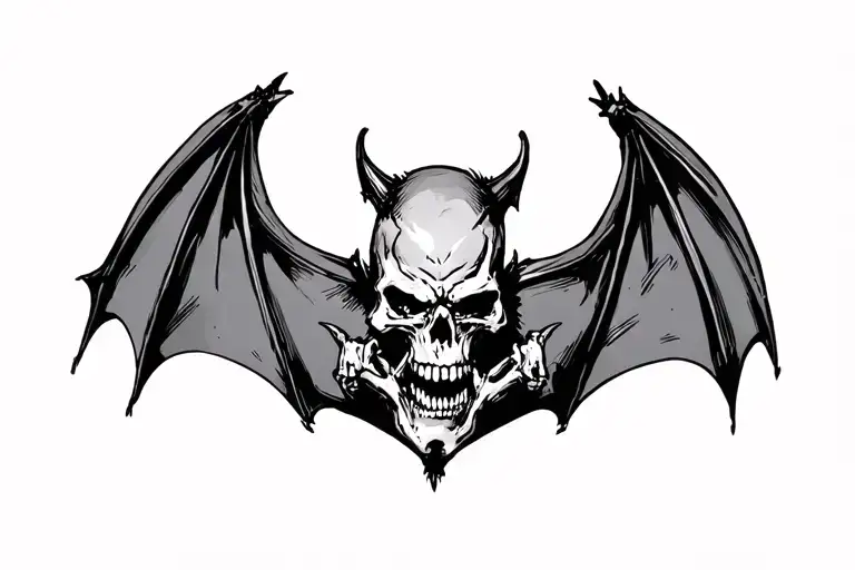 Avenged Sevenfold Death Bat tattoo design idea