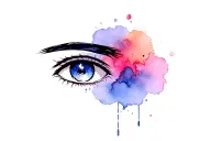 Itachi eyes with sharangen tattoo design idea