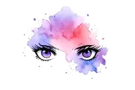 Itachi eyes with sharangen tattoo design idea