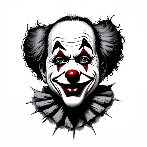 simple clown tattoo tattoo design idea