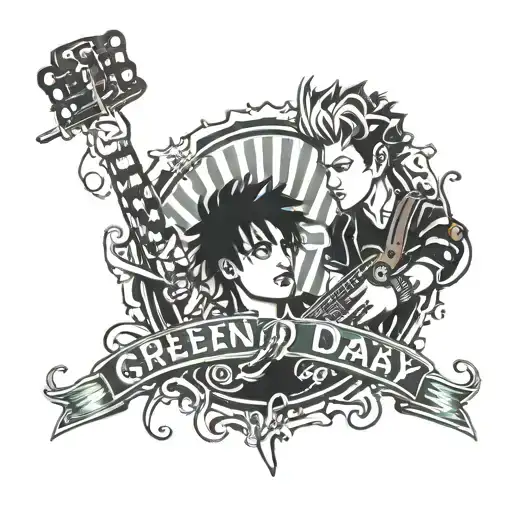 Green day band tattoo tattoo design idea