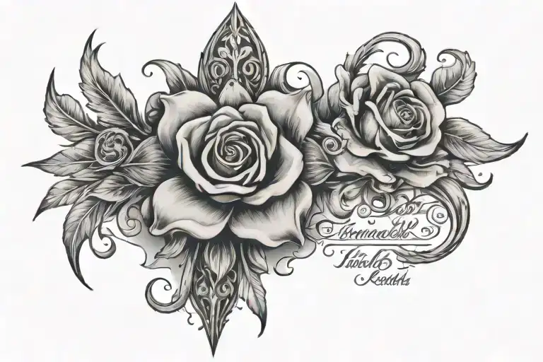 Isaiah 43:2 tattoo design idea