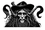 davy jones and love tattoo design idea