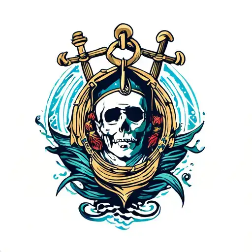seafarer tattoo design idea