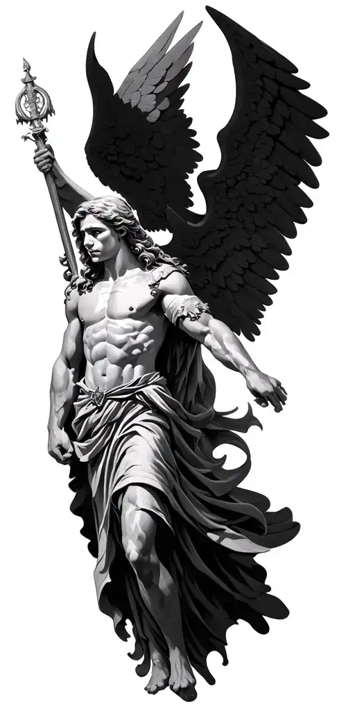 Raphael Archangel tattoo design idea