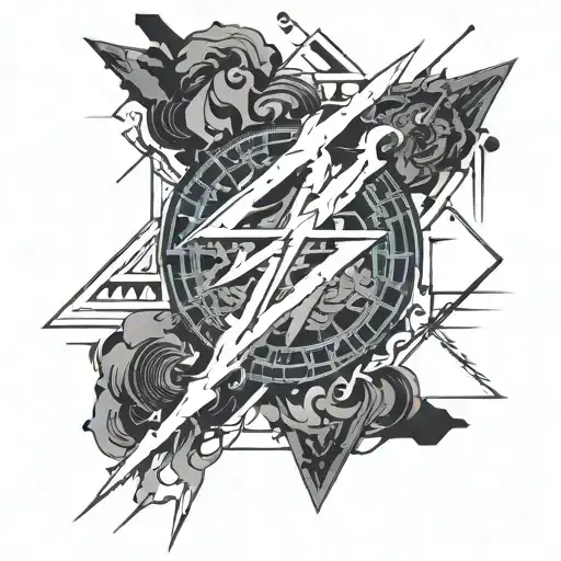 if the thunder don't get you then the lightning will tattoo design idea