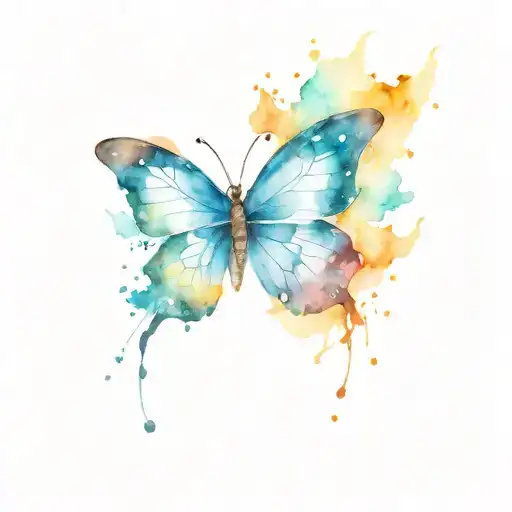 butterfly pride happiness knowledge tattoo design idea
