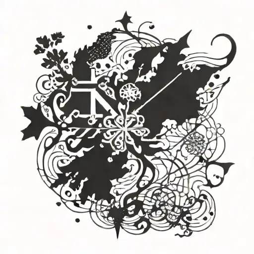 Scotland and Canada intertwined tattoo design idea