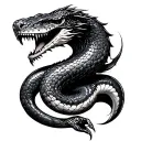 Viper tattoo design idea