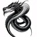 Viper tattoo design idea