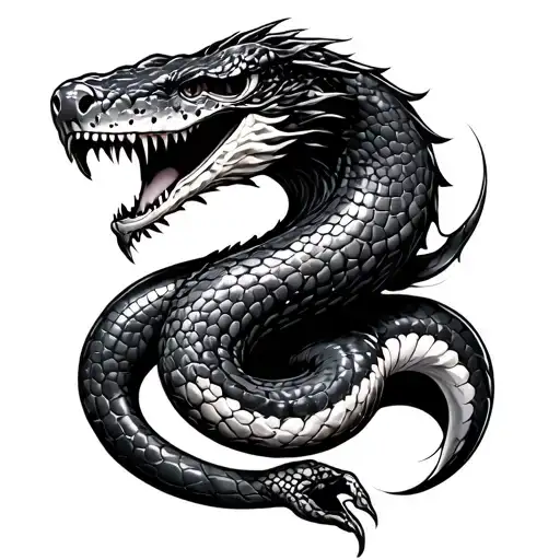 Viper tattoo design idea