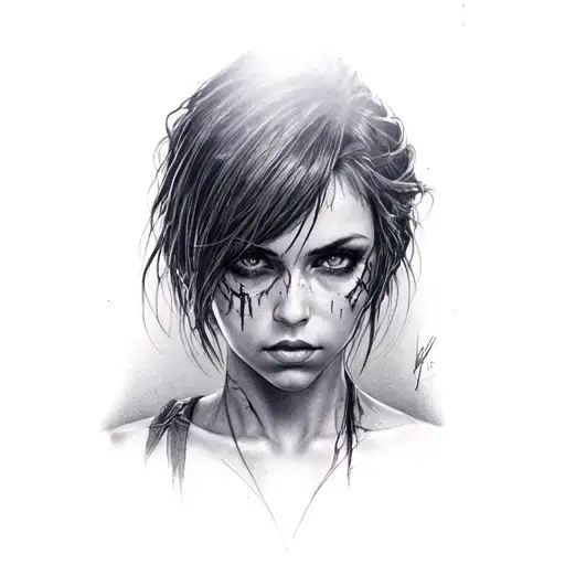 jill valentine resident evil tattoo design idea