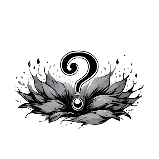 Question Mark tattoo design idea