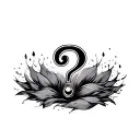 Question Mark tattoo design idea