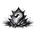 Question Mark tattoo design idea