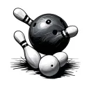 bowling tattoo tattoo design idea