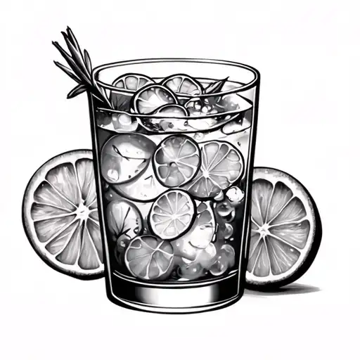 Gin And Tonic tattoo design idea