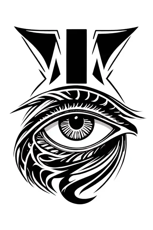 eye of horus tattoo design idea