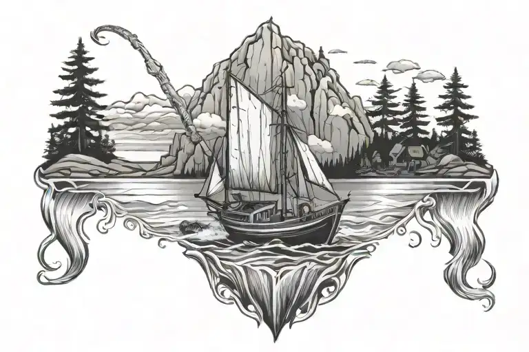 newfoundland, Fishing boats, Angels, canadian, paintball tattoo design idea