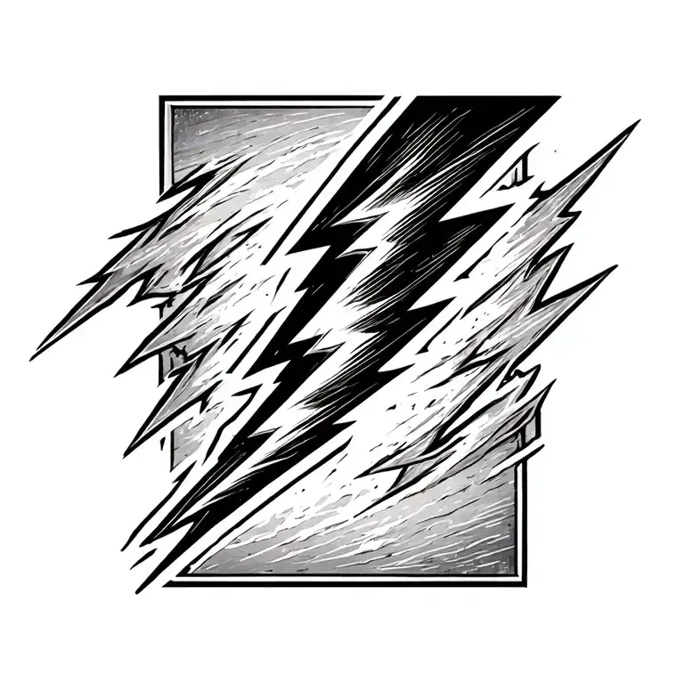 LIGHTNING BOLT tattoo design idea