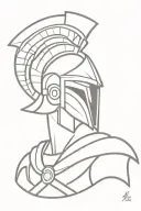Spartan warrior tattoo design idea
