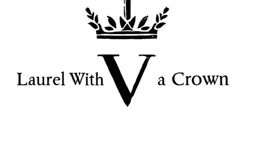 "laurel crown with a V inside" tattoo design idea