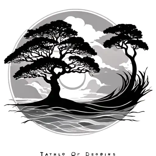 African Tree Of Life tattoo design idea