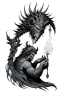 enki giving Knowledge tattoo design idea