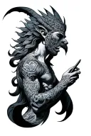 enki giving Knowledge tattoo design idea