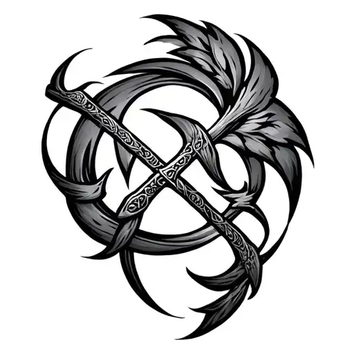 Anglo Saxon tattoo design idea