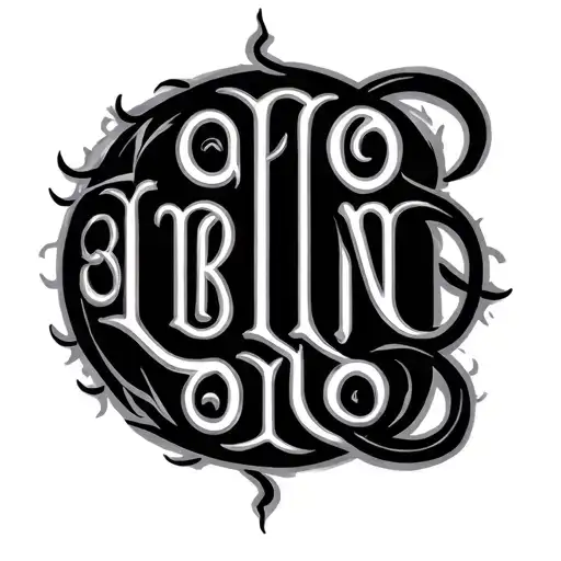 Two Word Ambigram Generator tattoo design idea
