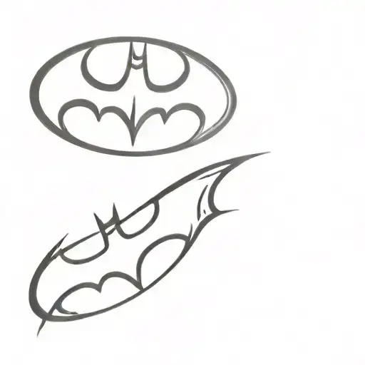 Batman logo tattoo design idea