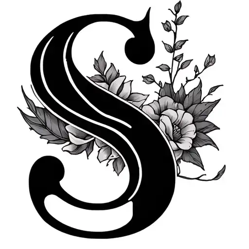 Can u create a tatoo concept with the below1. Letter S2. Till death do us apartDo not write them as is. Think o tattoo design idea