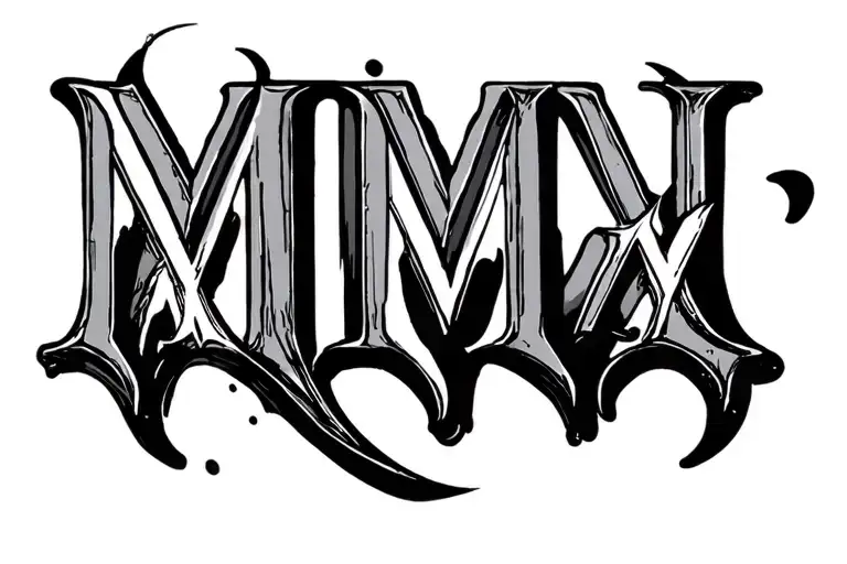 lll . l . MMV Roman Numeral tattoo design idea