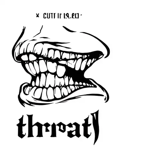 "Cut throat" cut throat tattoo tattoo design idea
